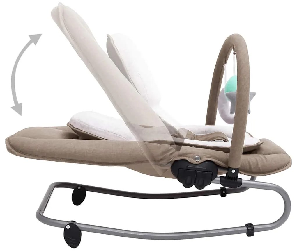 Baloiço de bebé aço cinzento-acastanhado