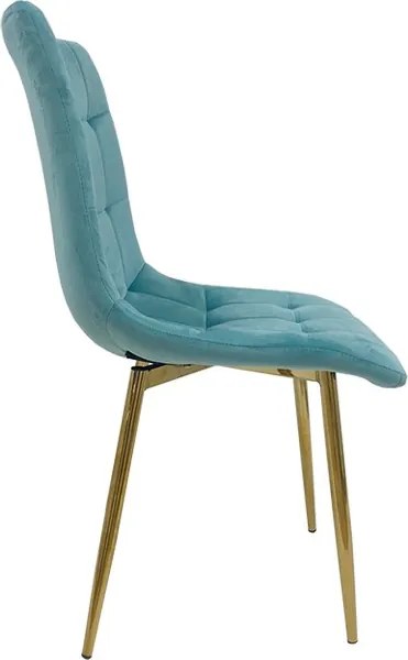 Cadeira Shayla (Veludo verde agua)