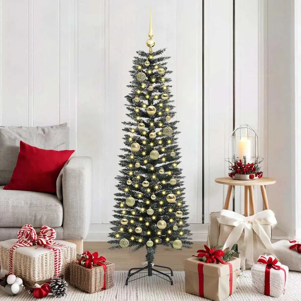 vidaXL Árvore de Natal Artificial Verde 150 cm PVC, Plástico e Aço