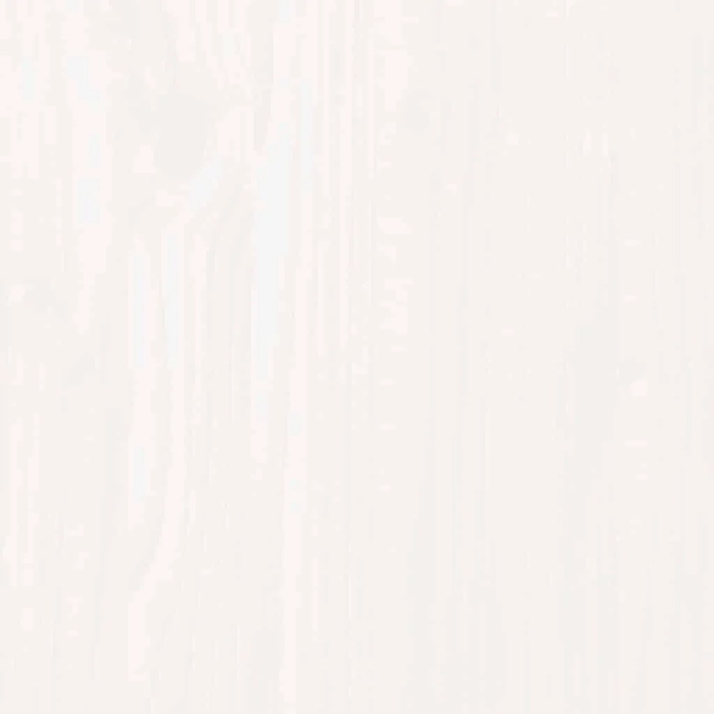 Canteiro elevado de jardim 121x30x38 cm pinho maciço branco