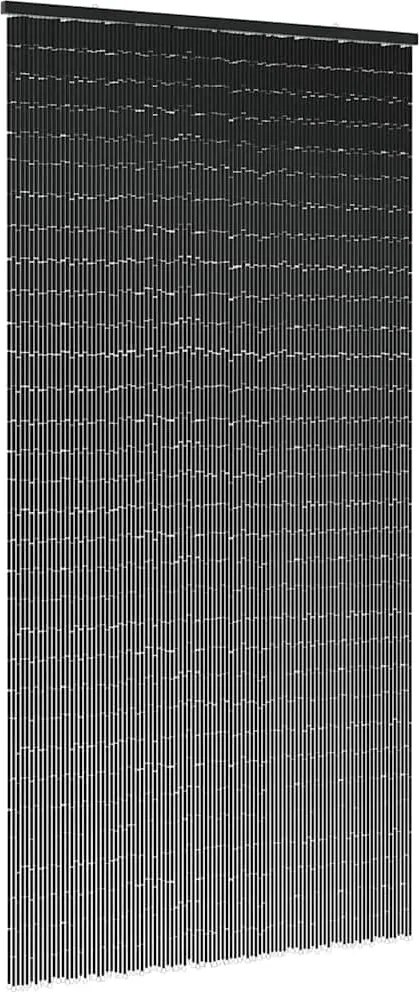 vidaXL Cortina de Porta contra Insetos Cinza Escuro 100x220 cm Bambu