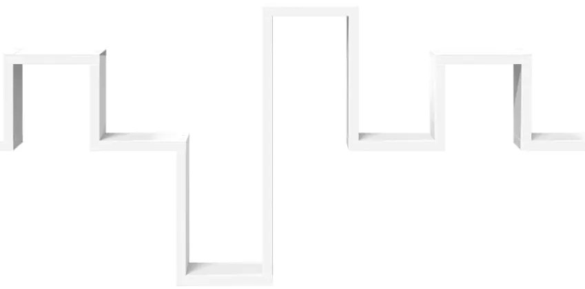 Estante de parede 104,5x10x43 cm derivados de madeira branco