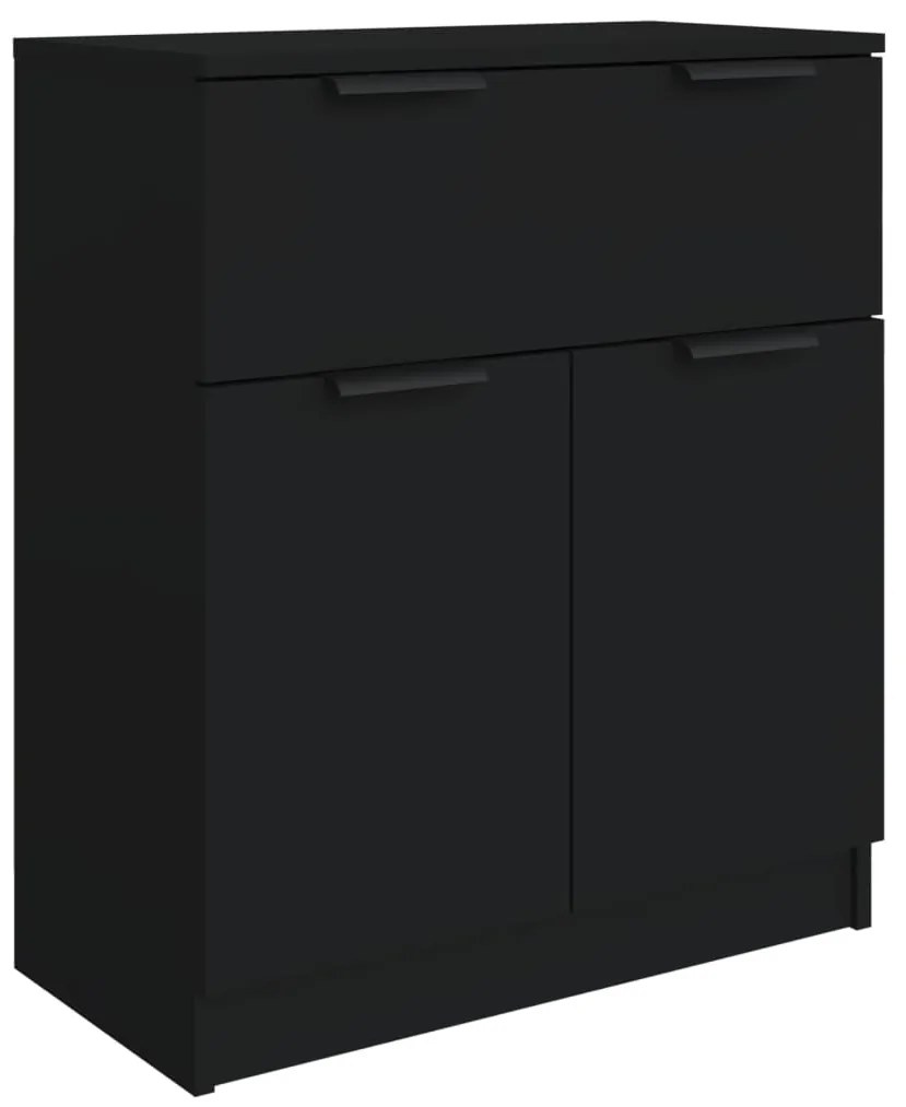 3 pcs aparadores derivados de madeira preto