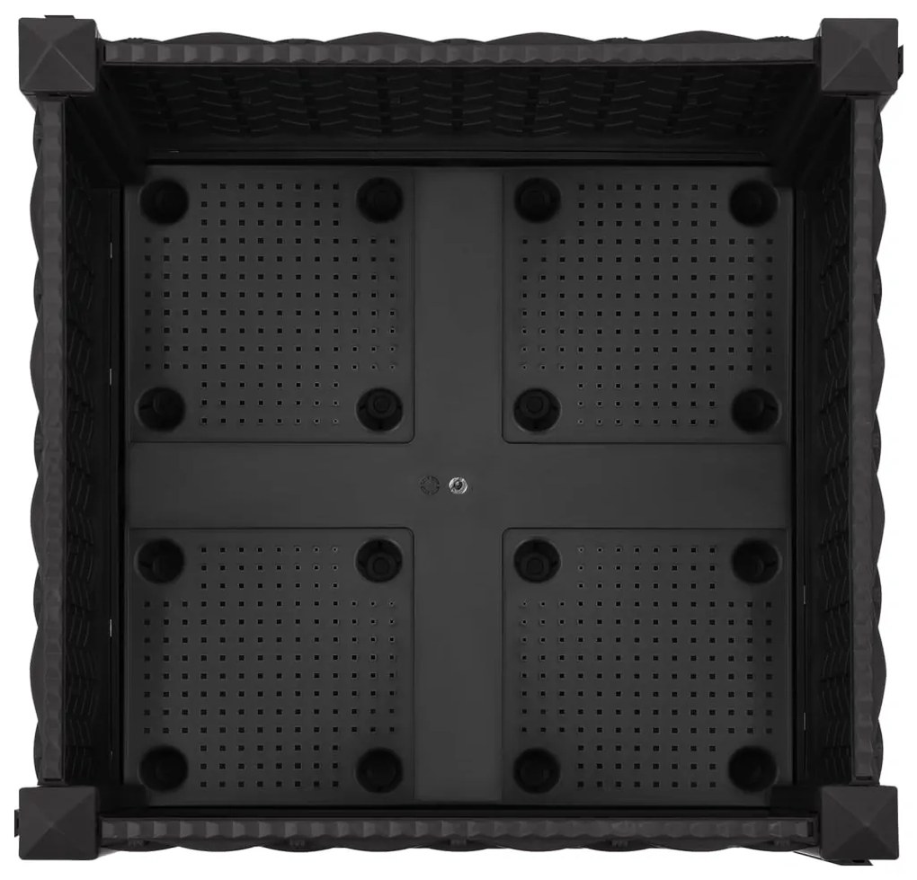 Canteiro elevado 40x40x23 cm polipropileno