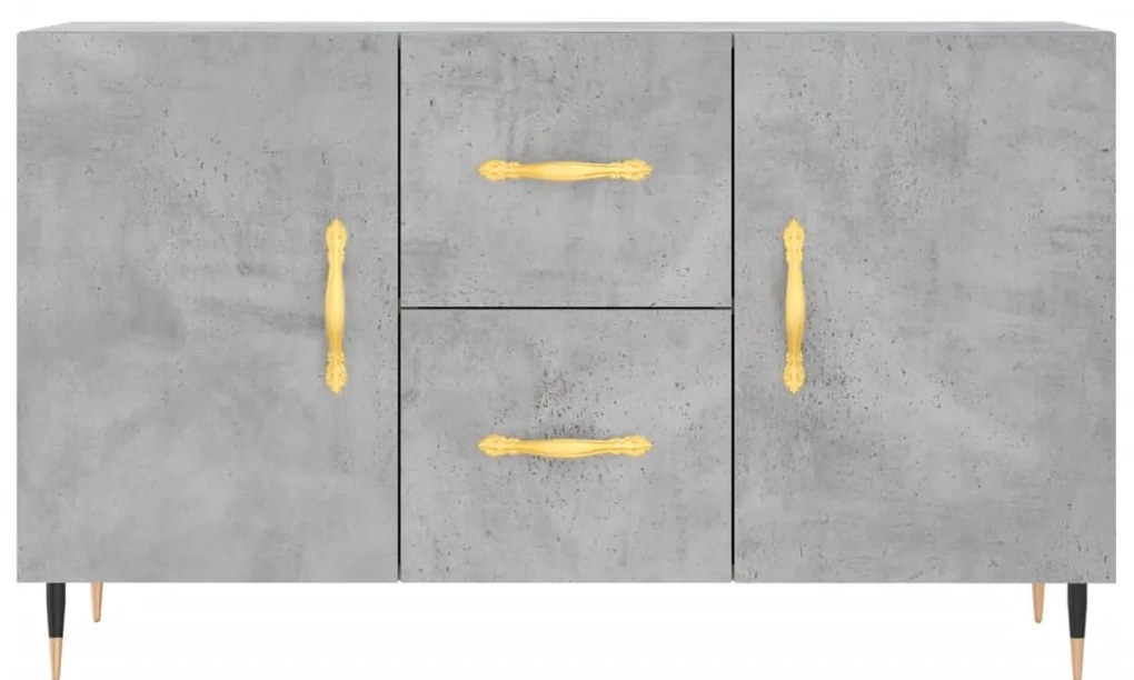 Aparador 100x36x60 cm derivados de madeira cinzento cimento