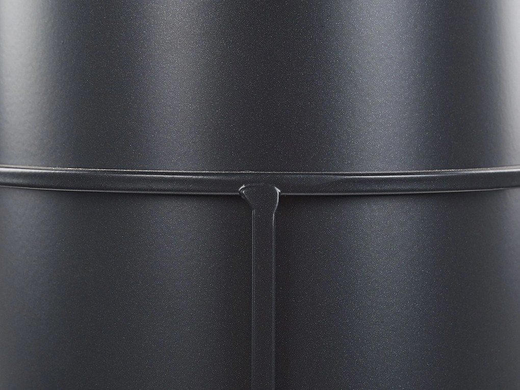 Suporte para vasos em metal preto 16 x 16 x 28 cm MILEA Beliani