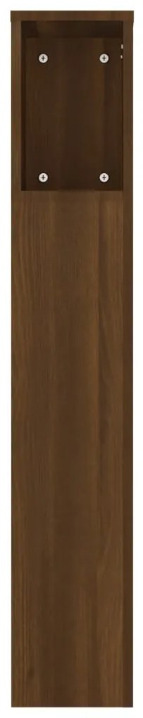 Armário de cabeceira 180x18,5x104,5 cm carvalho castanho