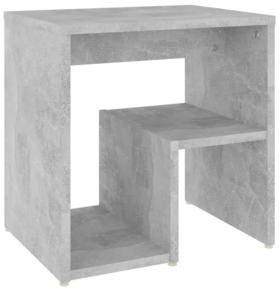Mesas de cabeceira 2 pcs derivados de madeira cinzento cimento