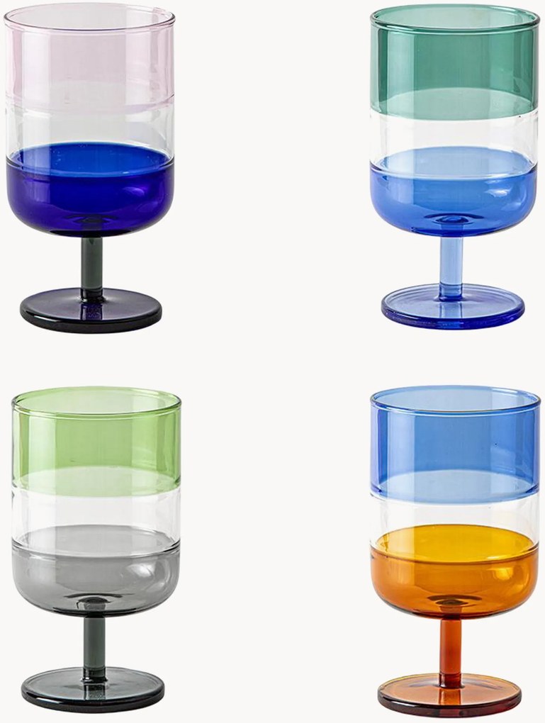Copos de vinho Stacks, conjunto de 4