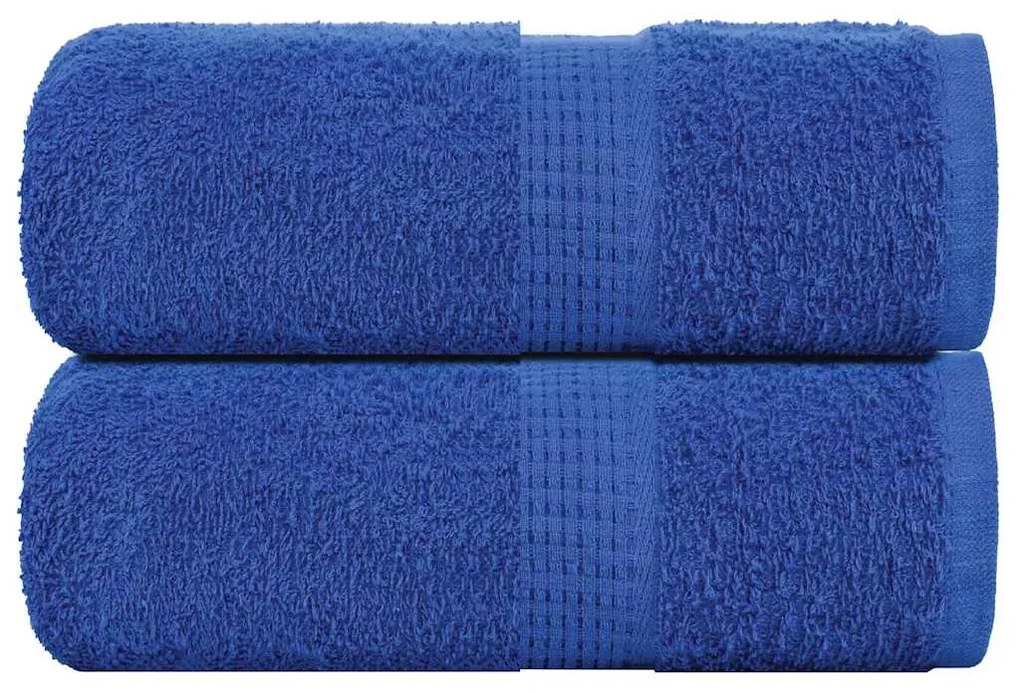 Toalhas de bidé 2 pcs 30x50 cm 360 gsm 100% algodão azul