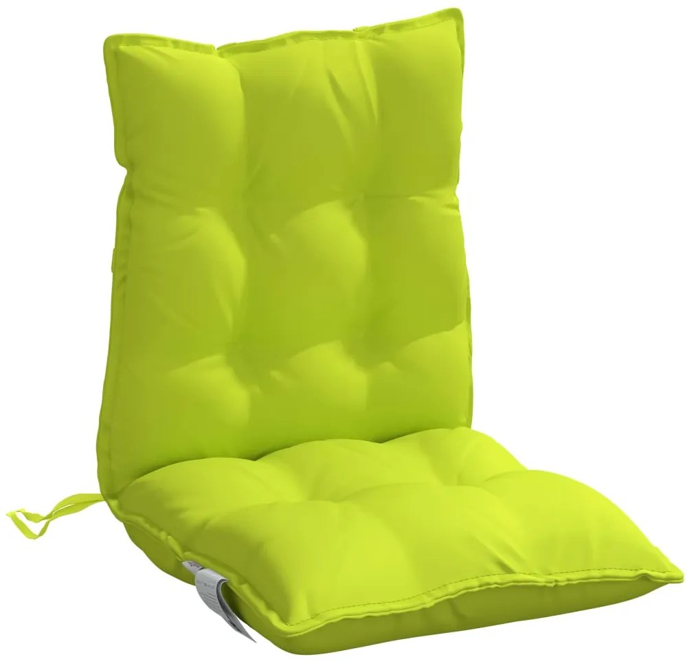 Almofadões cadeira encosto baixo 4 pcs oxford verde brilhante