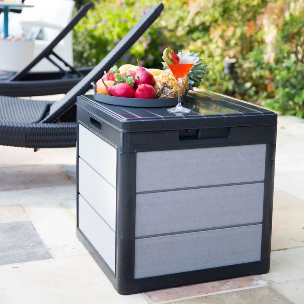 440521 Keter Caixa de arrumação para jardim Denali 113L antracite