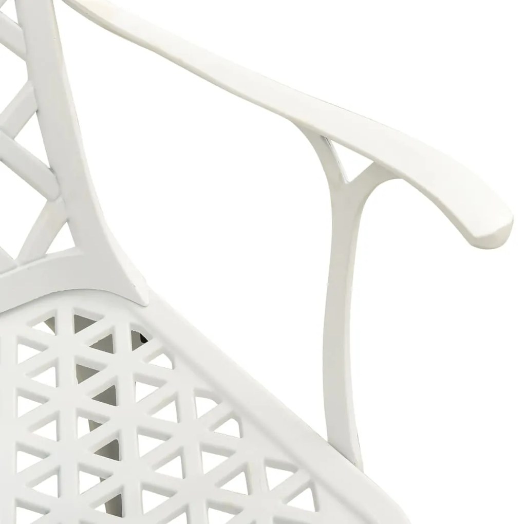 5 pcs conjunto de bistrô alumínio fundido branco