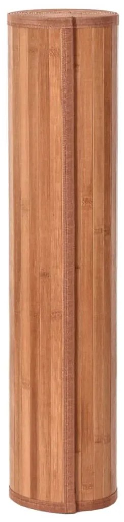 Tapete retangular 70x300 cm bambu castanho