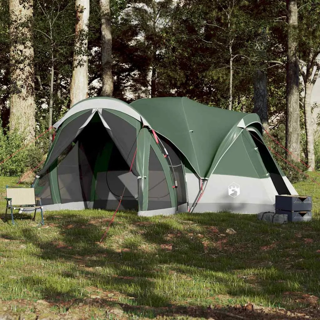Tenda familiar tipi para 8 pessoas impermeável verde