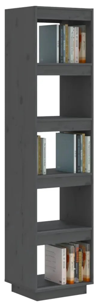 Estante/divisória 40x35x167 cm pinho maciço cinzento