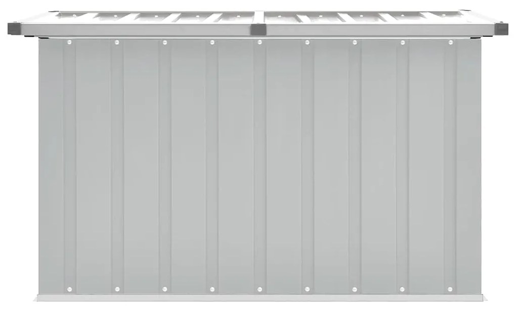 Caixa de arrumação para jardim 109x67x65 cm cinzento