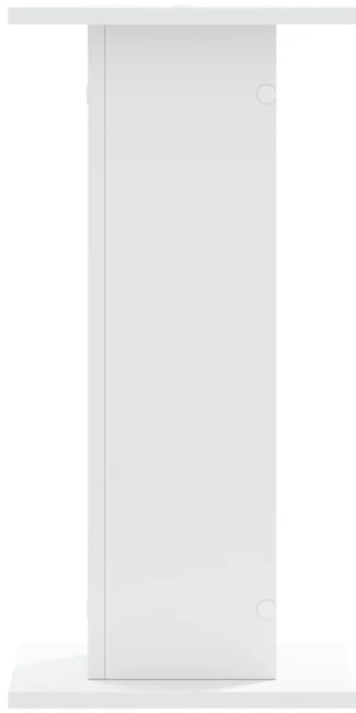 Suportes de colunas 2 pcs 30x30x60 cm derivados madeira branco
