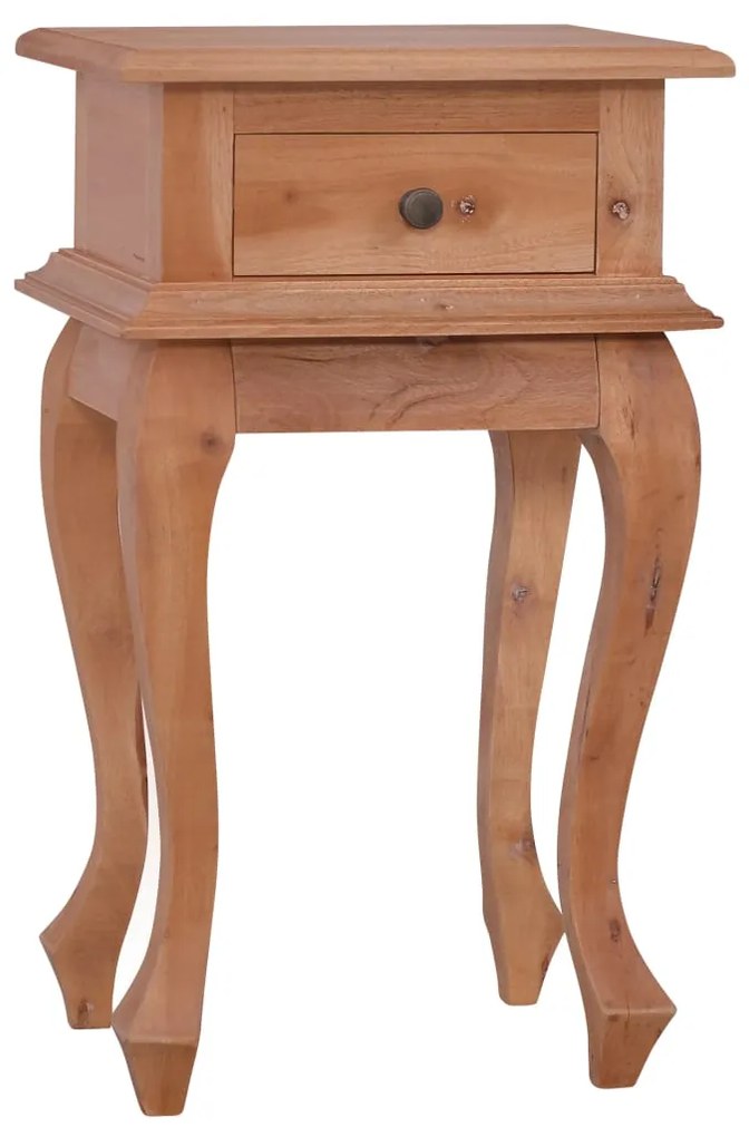 288818 vidaXL Mesa de cabeceira 35x30x60 cm madeira de mogno maciça