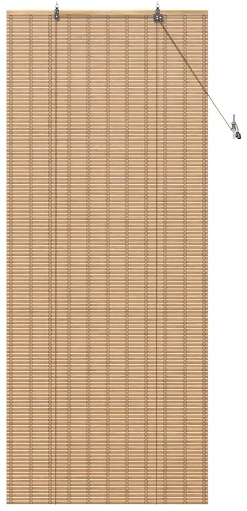 Persianas e Sombras de Janela Marrom Claro 80 x 220 cm Bambu
