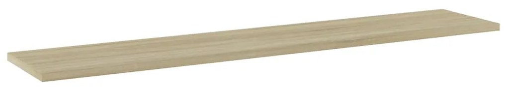 Prateleiras estante 4pcs 100x20x1,5cm contrapl. carvalho sonoma