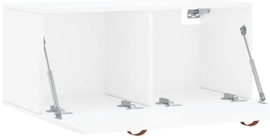 Armário de parede 80x36,5x35 cm deriv. madeira branco brilhante