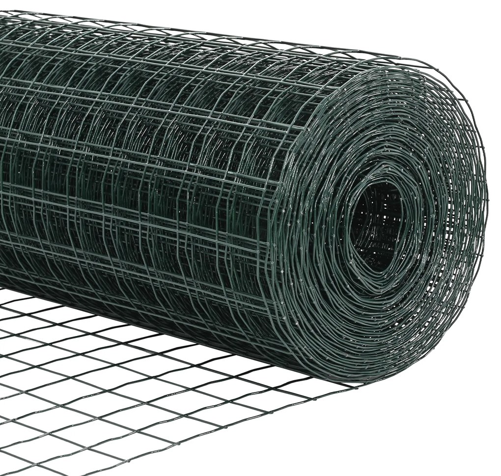 Cerca Euro com 13 Postes Flangeados 1x25 m Aço Galvanizado