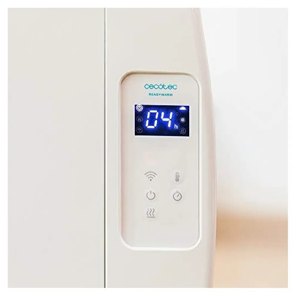 Aquecedor Emissor térmico ReadyWarm 2000 Thermal Connected 10 elementos, 1500 W, de parede ou pé, temporizador, controlo remoto, ecrã LCD, controlo Wi