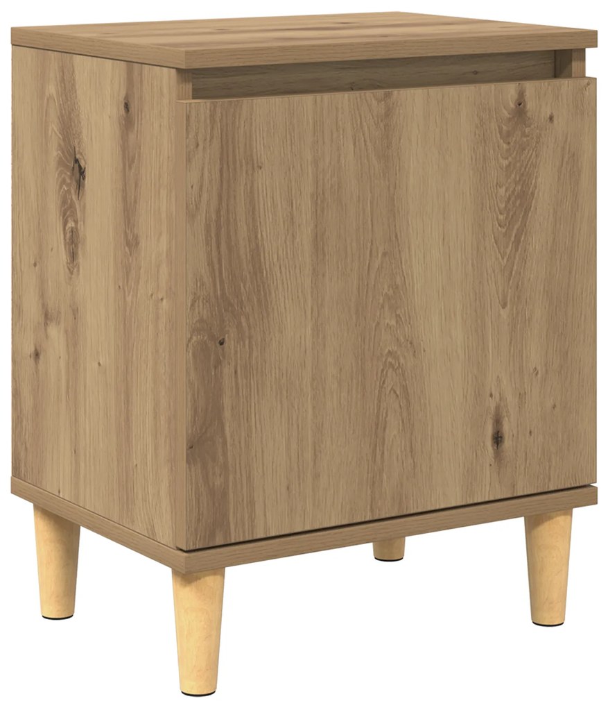 Mesa de Cabeceira Artesanal de Carvalho Carvalho Artesanal MDF