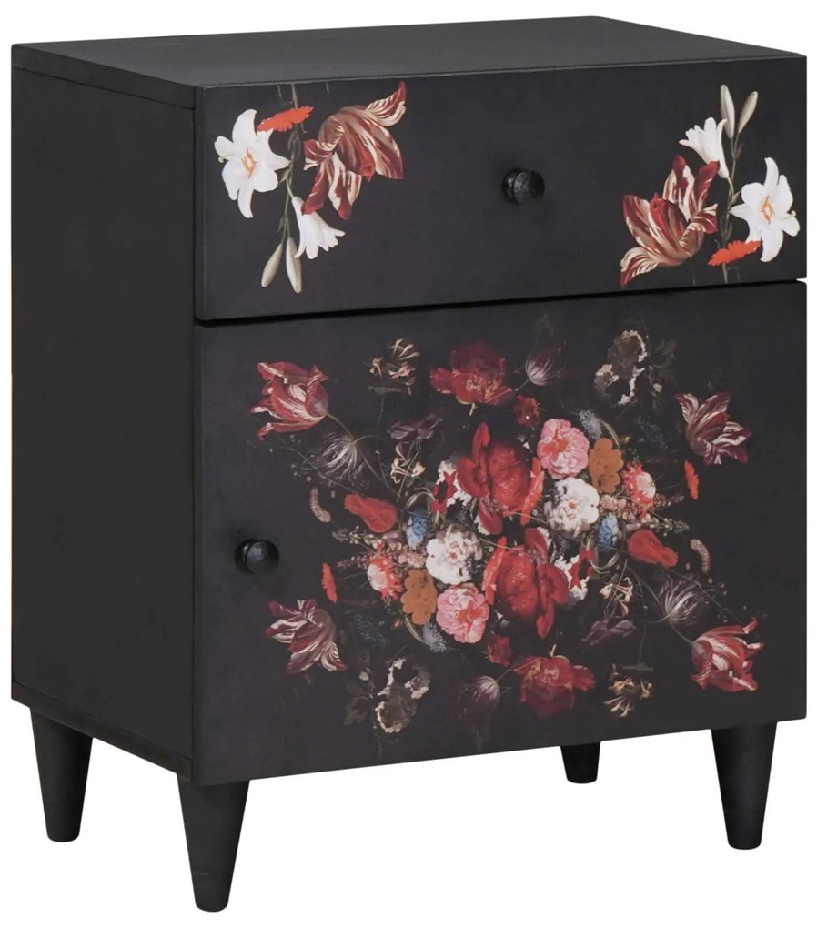 vidaXL Mesa-de-cabeceira com gaveta Multicolor 50 x 33 x 60 cm