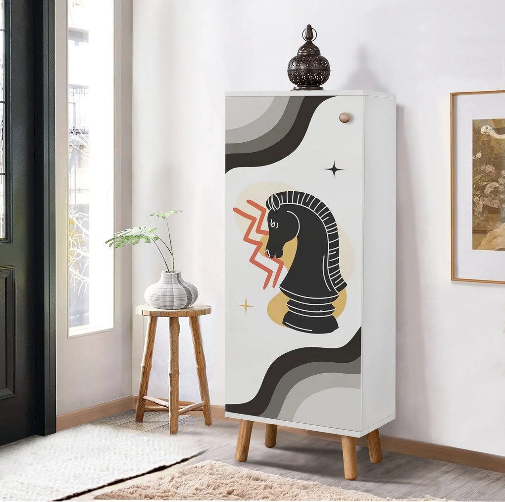 Armário para Calçado Vegas – Branco – 50x135x38 cm