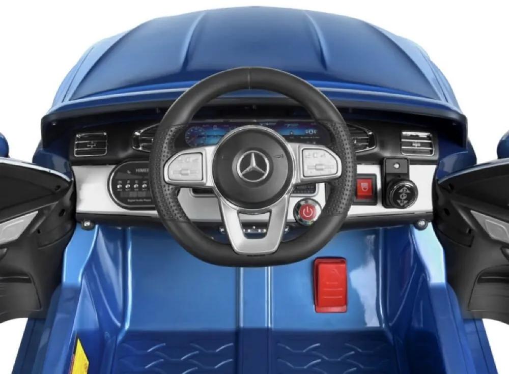 MERCEDES-BENZ GLE 450 Carro elétrico para crianças 12v, módulo de música, assento de couro, pneus de borracha EVA Azul