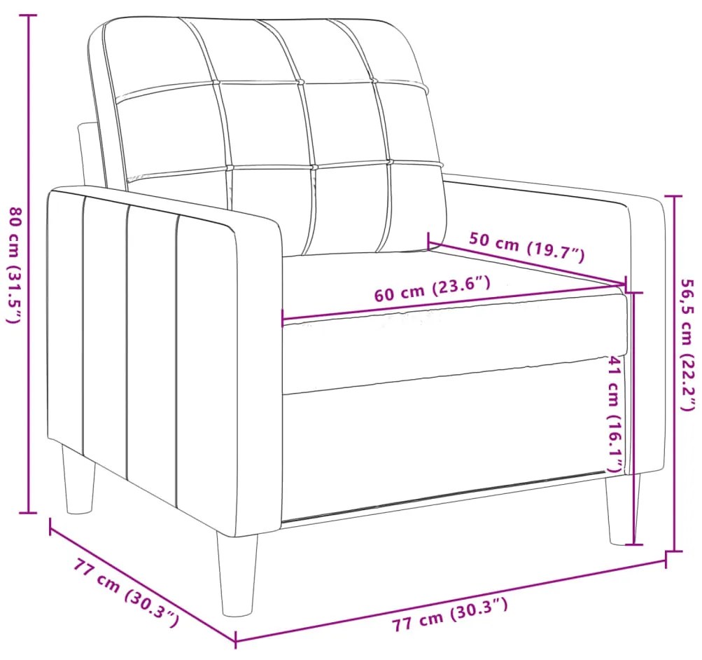 3 pcs conjunto de sofás com almofadões veludo cinzento-claro