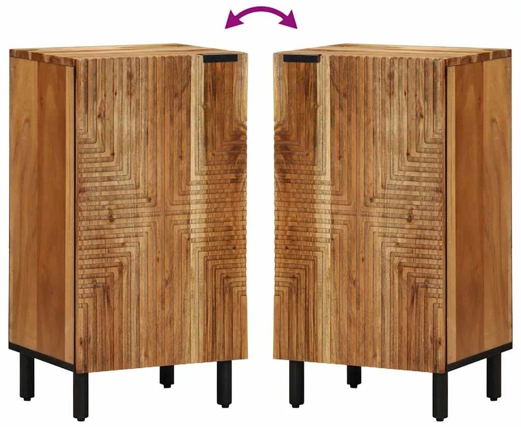 Sideboard vidaXL 40x33x75 cm Madeira sólida de Acácia