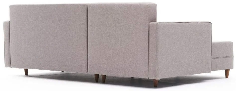 Sofá-Cama de Canto Aydam – Creme – 215x80x150 cm