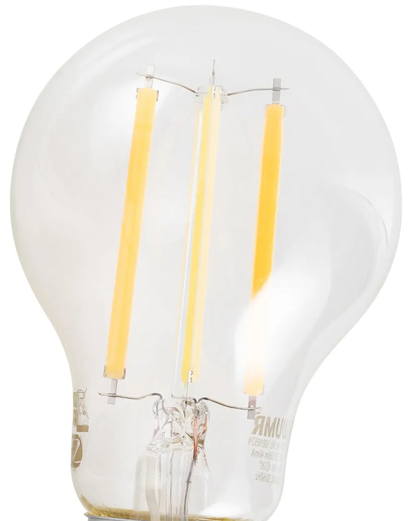 Conjunto de 3 lâmpadas LED E27 inteligentes reguláveis A60 7W 806LM 2700-6500K incl. Zigbee Smart Hub