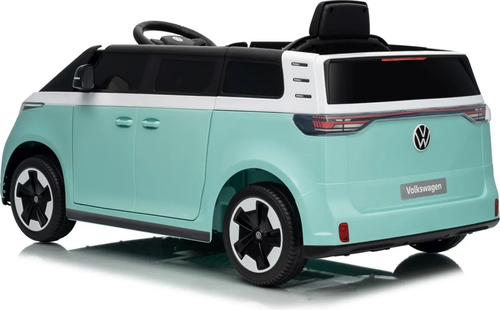 Carro elétrico para Crianças 12V Volkswagen ID BUZZ, Rodas Espuma EVA, assento couro ecológico Azul