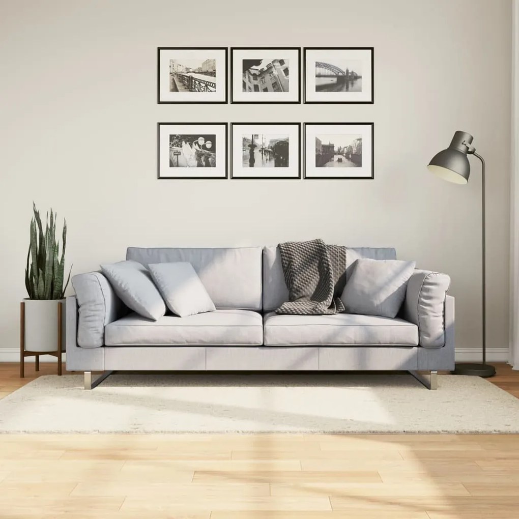 vidaXL Tapete de pelo curto OVIEDO 100x200 cm bege