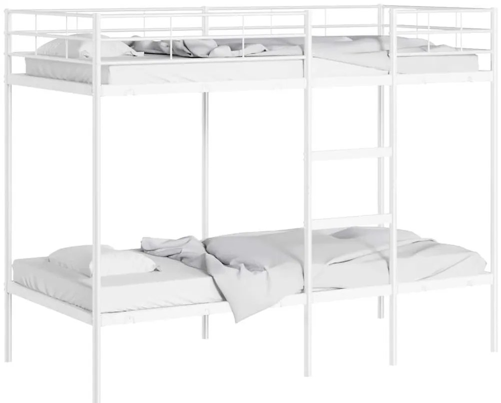 Beliche sem colchão 90x200 cm aço branco