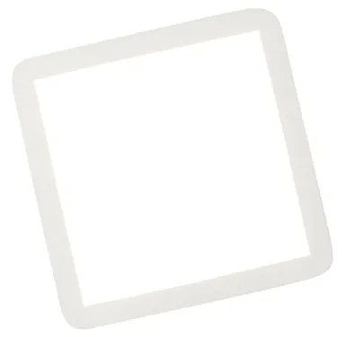 Candeeiro de teto branco 30 cm com LED regulável em 3 etapas IP44 - Steve Moderno