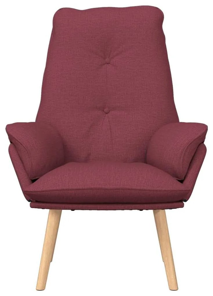 Poltrona Relaxante em Tecido Vermelho Vinho
