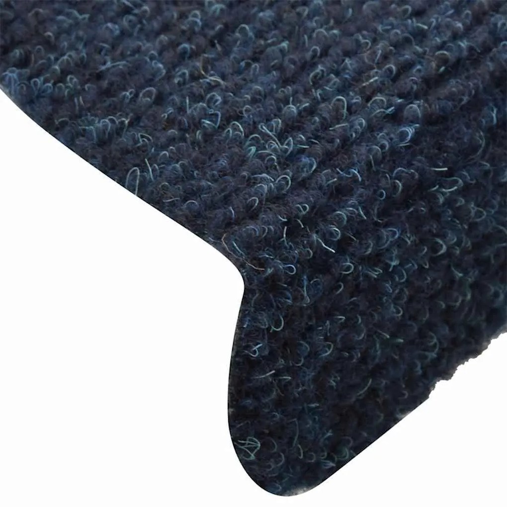 Tapetes de escada autoadesivos 5 pcs 65x21x4 cm azul-marinho