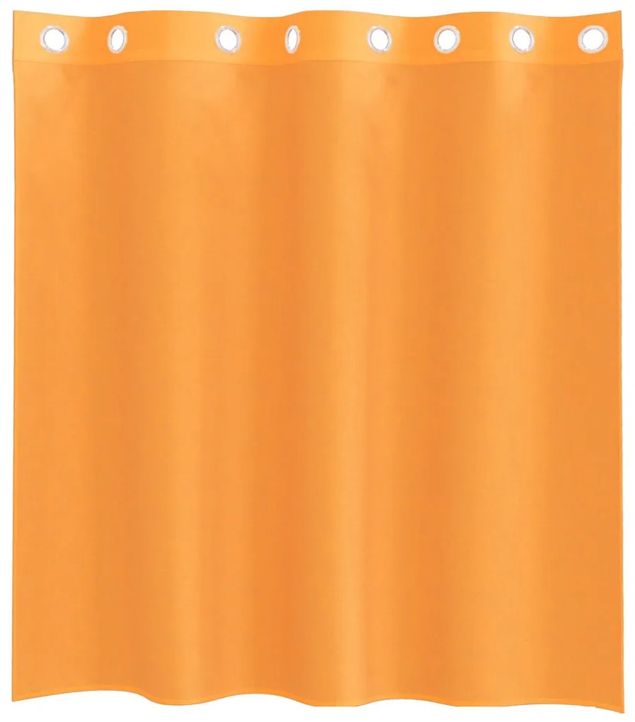 Cortinas de voile com ilhós 2 pcs laranja 140x140 cm