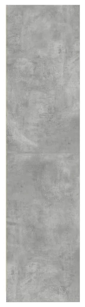 Roupeiro 80x50x200 cm derivados de madeira cinzento cimento