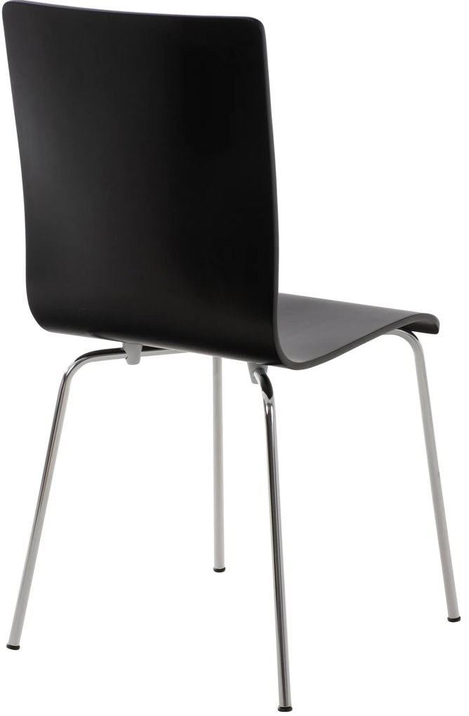 Conjunto de 4 cadeiras de cozinha e sala de jantar Pepe 43 x 87 x 47 cm Preto