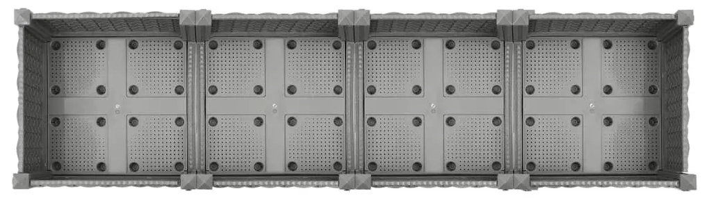 Canteiro elevado 160x40x23 cm polipropileno