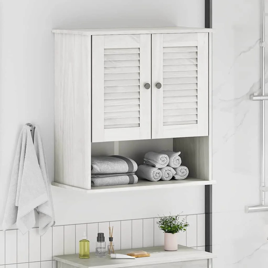 vidaXL Gabinete de Banheiro Suspenso Branco 67,5 x 34 x 71,5 cm