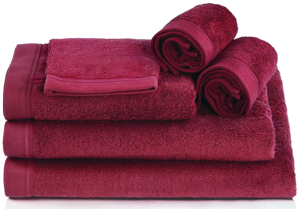 Toalhas banho 100% algodão penteado 580 gr. cor bordeaux: 1 lençol banho 100x150 cm
