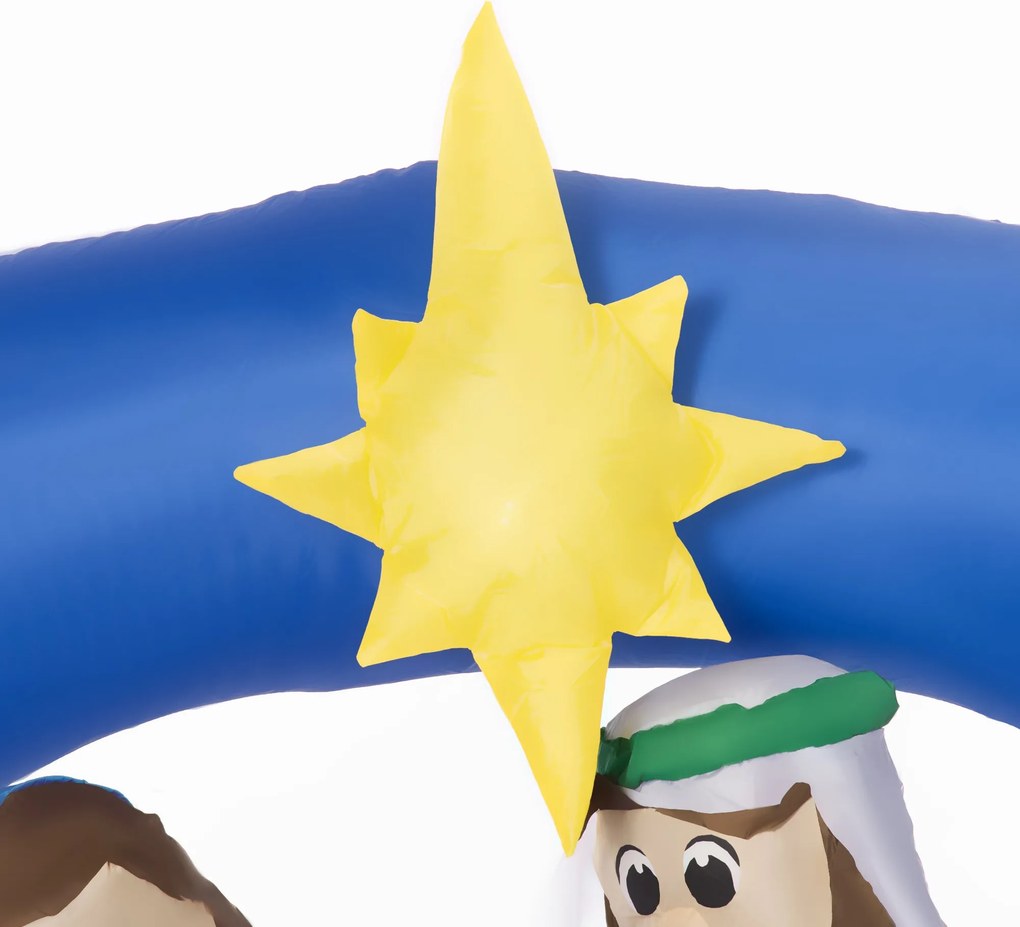 Decoração Insuflável de Natal 157cm com Luzes LED IP44 Incluí Inflador