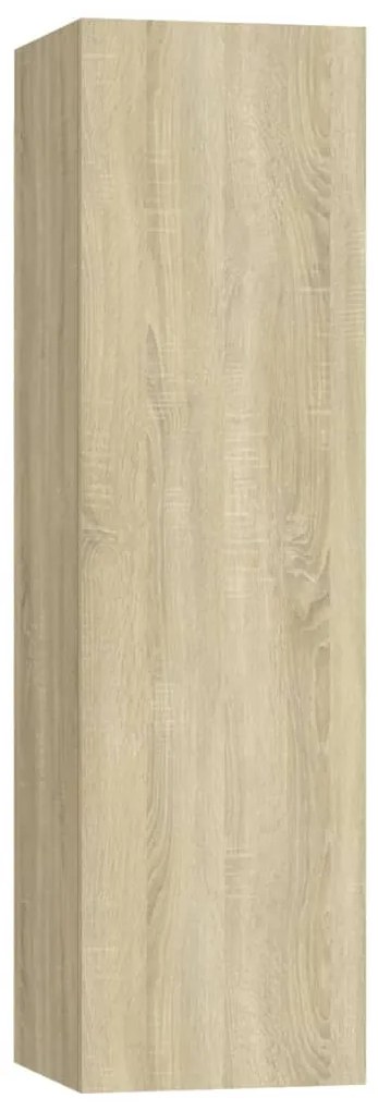 5pcs conjunto de móveis de TV derivados madeira carvalho sonoma